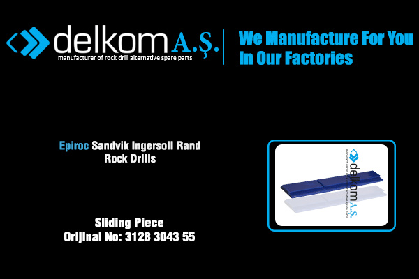 Chariot coulissant Rock Drill Spare Parts