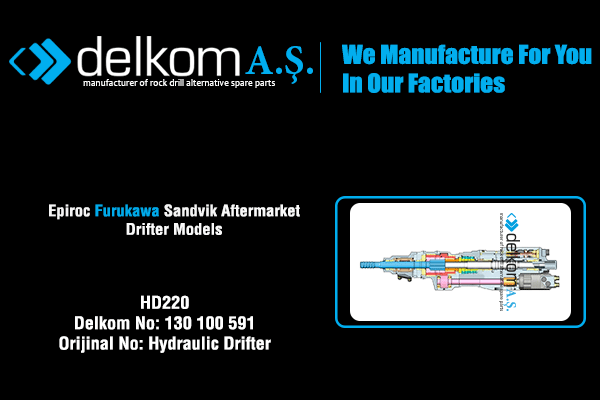 HD220 Rock Drill Spare Parts