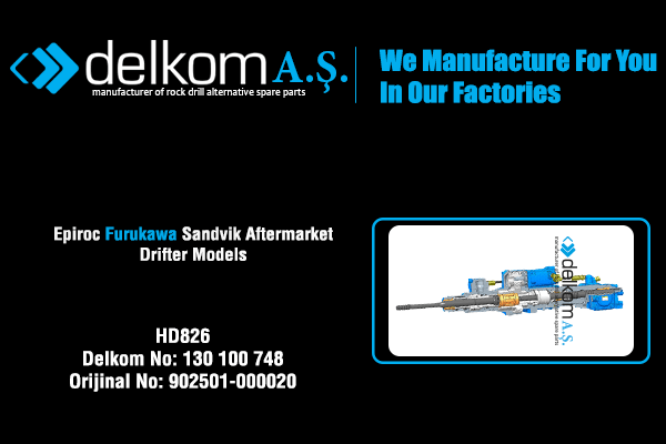HD826 Rock Drill Spare Parts