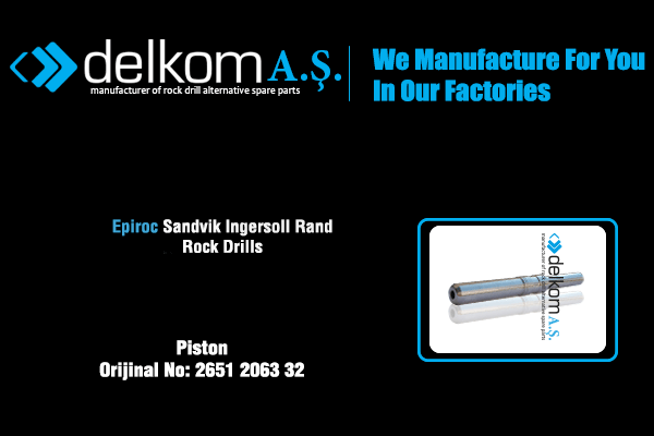 Piston Rock Drill Spare Parts