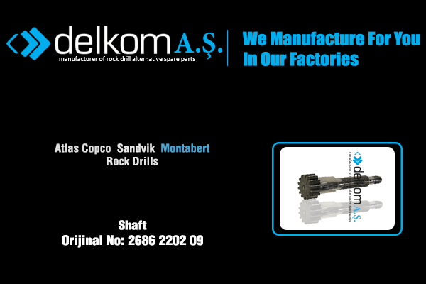 Hidromotor Şaftı Rock Drill Spare Parts