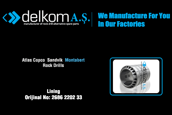 Piston Yatağı Silindiri Rock Drill Spare Parts
