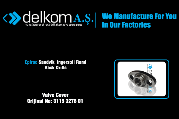 Darbe Valf Kapağı Üst Rock Drill Spare Parts