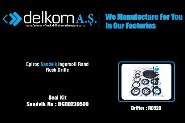 Tabanca Tamir Takımı RD520 Rock Drill Spare Parts