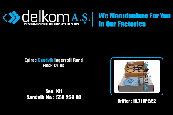 Tabanca Tamir Takımı HL700PE/52 Rock Drill Spare Parts