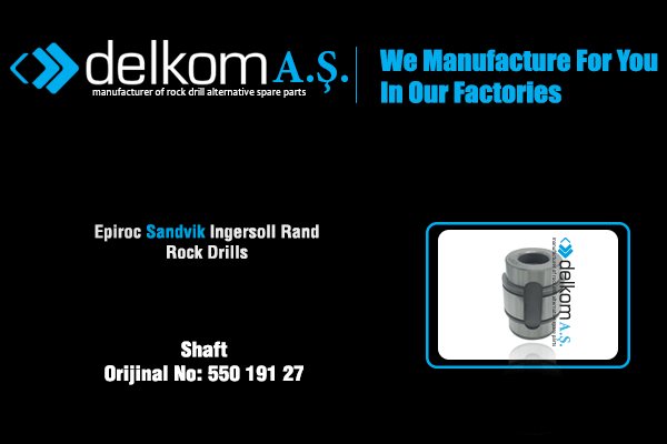 Şanzuman Pompa Dişli Şaftı Rock Drill Spare Parts