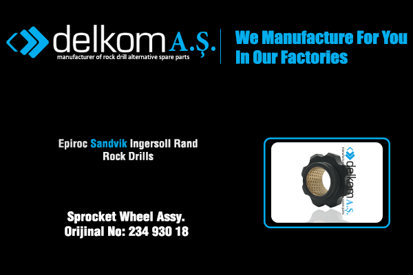 Baskı Redüktör Zincir Dişlisi Rock Drill Spare Parts