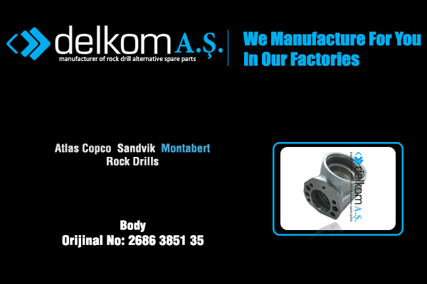 Akümülatör Gövdesi Rock Drill Spare Parts