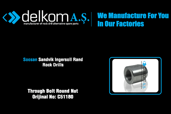 Ana Saplama Somunu Ön Rock Drill Spare Parts