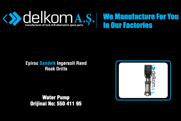 Su Pompası Rock Drill Spare Parts