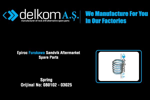 Manşon Tutucu Çene Yayı Dış Rock Drill Spare Parts